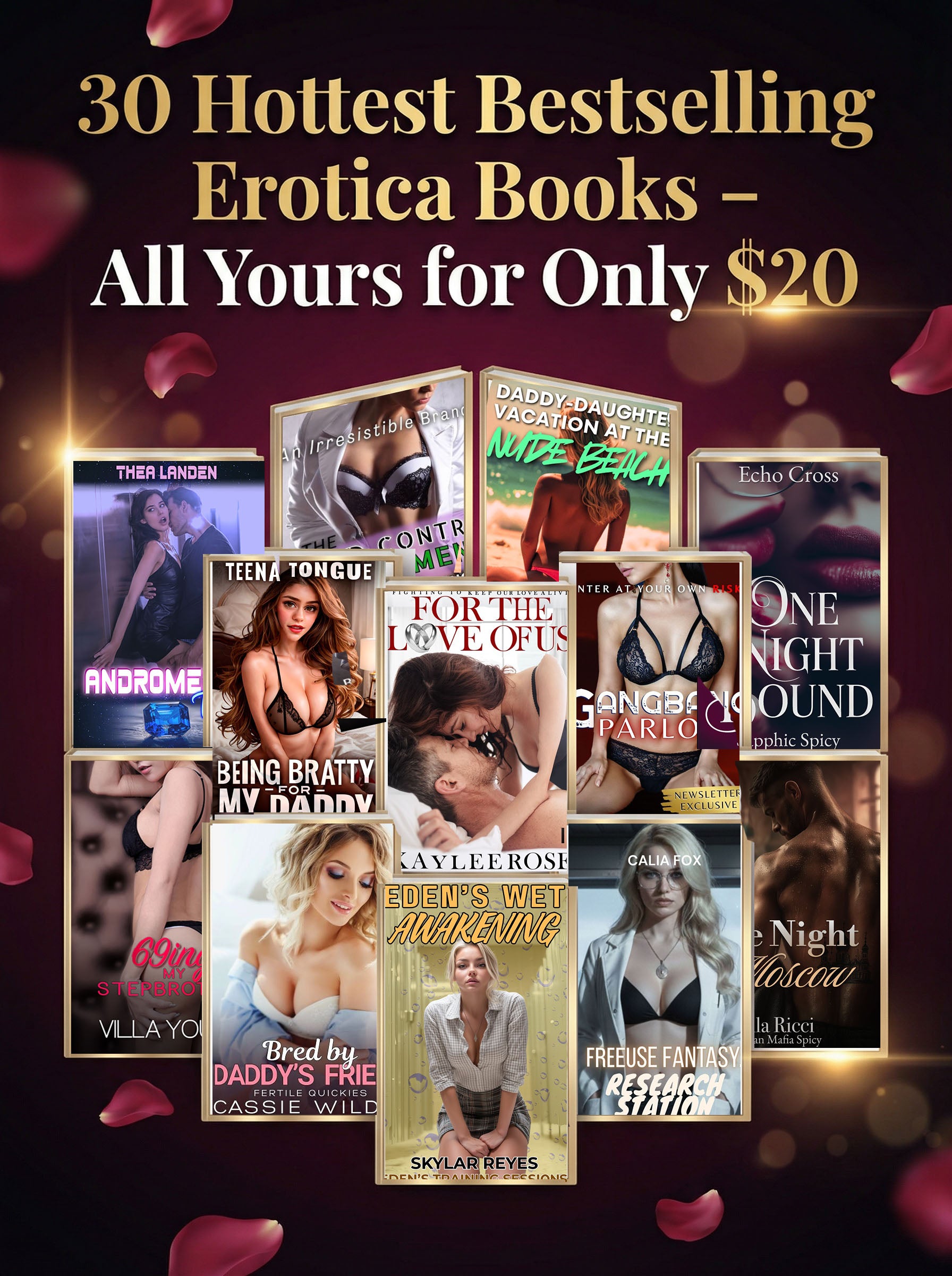 30 Hottest Bestselling Erotica Books – All Yours for Only $20